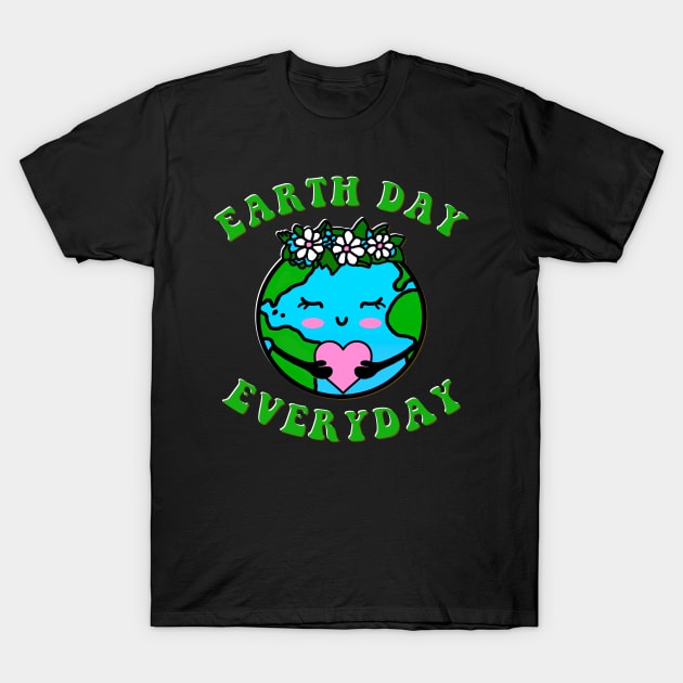 Earth Day Everyday Planet Environment Kids Funny Celebrate T-Shirt by GraviTeeGraphics
